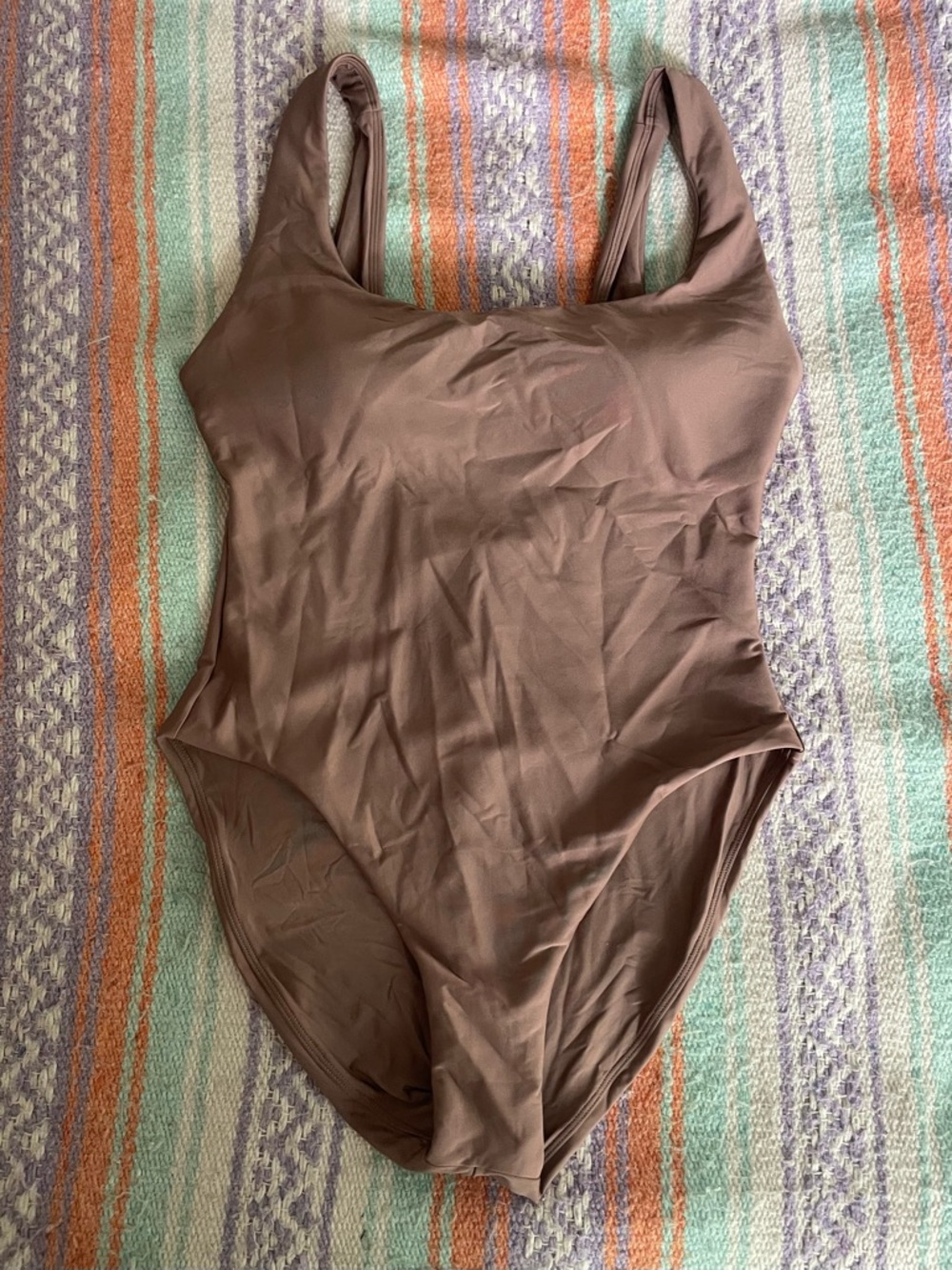 JCrew Claudia One Piece Swimsuit Sz 12 Willow Brown Scoop Neck NWT